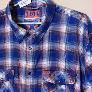 Dixxon Flannel The Great One Snap Button Long Sleeve Shirt - Men's Size 4XL